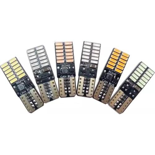 1Pcs 12V 5W T10 W5W Cold White LED Car Side Wedge Reading Light Bulb Auto Light-emitting Diode Width Turn Signal Lamp Taillight