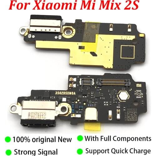 Dock Connector Micro USB Charger Charging Port Flex Cable Board With Microphone Replacement Parts For Xiaomi Mi Mix 2S Mix2s