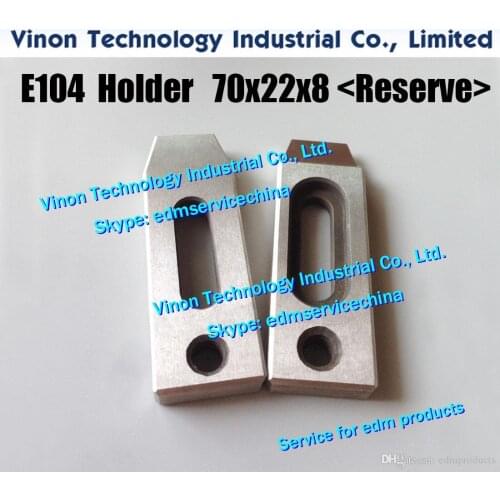 2pcs/lot) 70Lx22Wx8 with M8 hole E104 edm Clamping Jig Holder Parts (Reserve type) for all Wire-EDM machines, Wire Cut Clamp