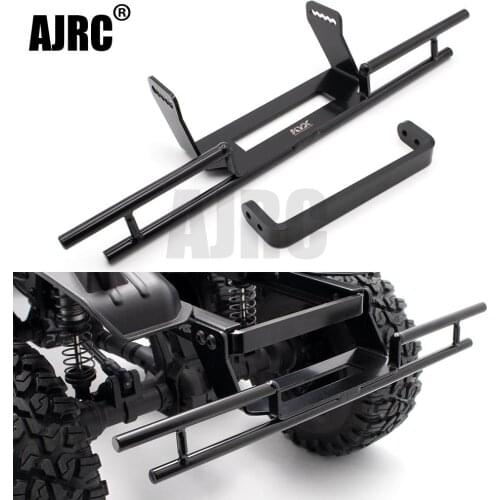 AJRC CNC Alloy Rear Bumper with Frame Bracket Upgrades Parts Accessories for RC Crawler Car Traxxas 6x6 TRX6 G63 TRX-4 G500