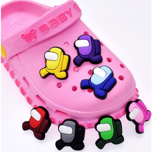 Cartoon Alien Shoe Charms Shoe Accessories for Wristbands Croc Jibz Best Gift Shoe Decoration Kids Gift Crocs Charms Amek Misa