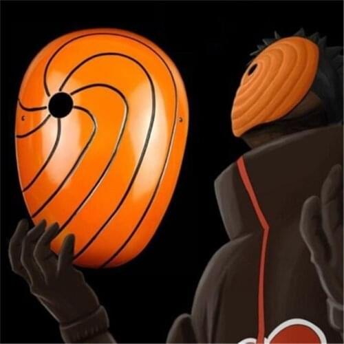 Anime Ninja Cosplay Masks Tobi Obito Akatsuki Cosplay Props Halloween Party Masquerade Carnival Cosplay Costume Accessory Masks