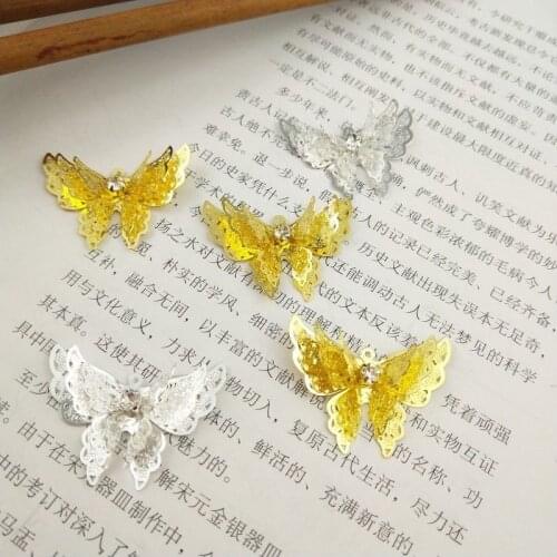 Anime Tian Guan Ci Fu Cosplay Hua Cheng Xie Lian Cosplay Silver Gold Butterfly Diy Accessories 10pcs/set Gifts For Girls CS487