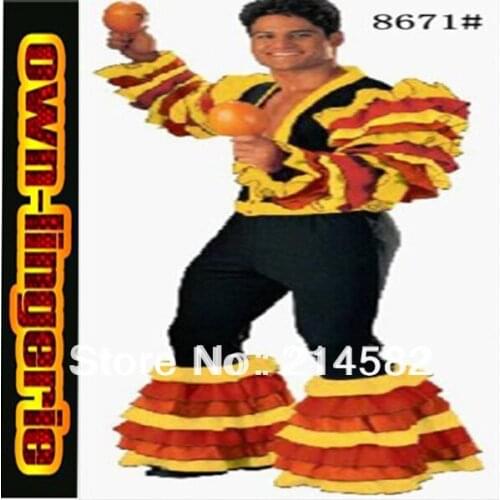 Free shipping man dance costume stage show cosplay mans costume 4708