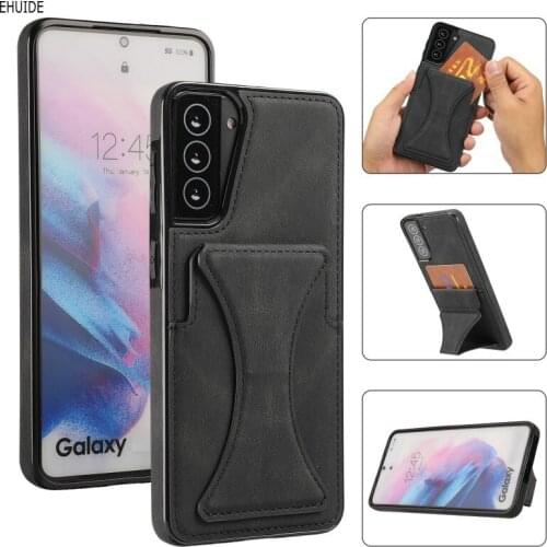 Kickstand Wallet Case For Samsung Galaxy A52 A72 A32 A42 A12 A51 A71 A21S Note 20 S21 Plus S20 Ultra PU Leather Shockproof Cover