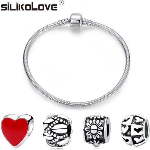 DIY Bangle Beaded Copper Alloy Bracelets for Womens Graduate Day Couple Gift Any Combination of Jewelry Accessories