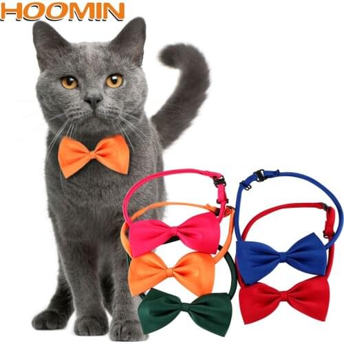 HOOMIN Necktie Clothes Puppy Pets Neck Tie Pet Cat Dog Collar Bow Tie Adjustable Neck Strap Cat Dog Grooming Accessories