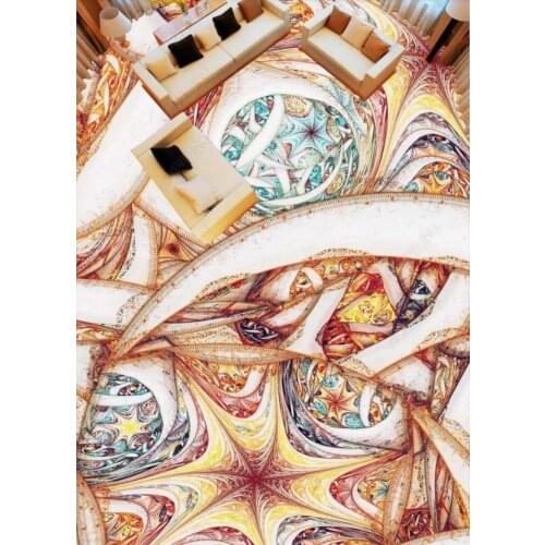 HD 3d flooring customize Beautiful retro wallpaper for living room wall Abstract image 3d floor background wallpaper