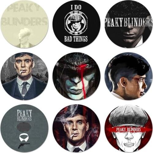Cool Peaky Blinders Icons Pins Badge Decoration Brooches Metal Badges For Backpack Decoration