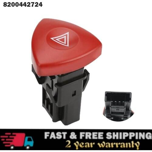 Emergency Hazard Warning Switch Button For Renault Laguna Master Trafic Espace Vel Satis OPEL Vivaro Movano 93856337 8200442724