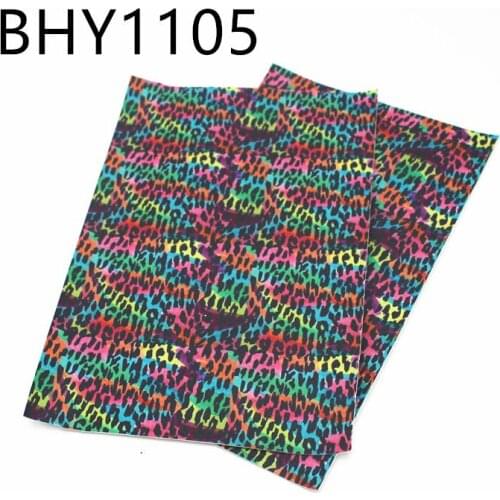 A4 sheet 20*33cm cartoon animal printed leather sheet vinyl for bow and bag BHY1105
