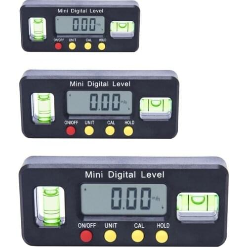 Magnetic Angle Finder Electronic Level Box Digital Level Horizontal Inclinometer Angle Ruler Measuring Tool 100mm 150mm 200mm