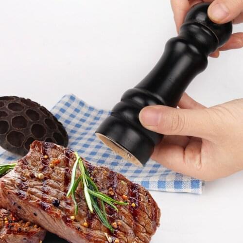 Black Pepper Mill Metal Core Grinder Manual Wood Pepper Grinder Multi-purpose Seasoning Bottle Creative Kitchen Tool