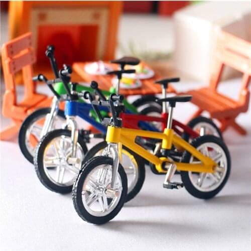 1pcs Dollhouse Miniature Accessories Kawaii Mini Simulation Bike Room Decor Mountain Bike Model Doll House Furniture For Dolls