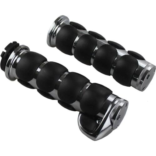 Motorcycle 1" 25mm Chrome Hand Grips + Throttle Boss For Kawasaki sportbikes and Vulcan 500 800 900 1500 1600 2000
