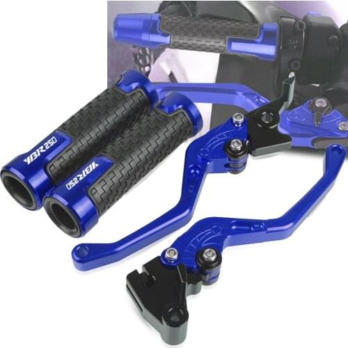 Motorcycle Accessories YBR250 FOR YAMAHA YBR125/250 2005-2014 2008 2010 2012 13 Brake Clutch Levers CNC Aluminum Handlebar LOGO