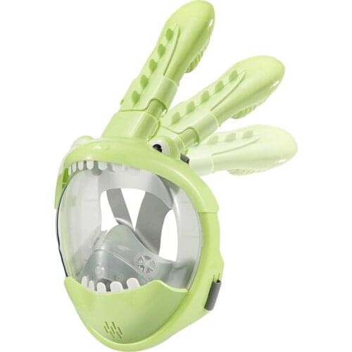 Cartoon Diving Mask Full Face For Child Snorkeling Mask For Kids Boy Girls Underwater Anti Fog Swimming Goggles Excitement