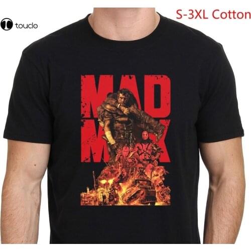 Mad Max Mel Gibson Movie Art Custom MenS T-Shirt Fashion Black Cotton Tees Size S-3Xl Tee Shirt