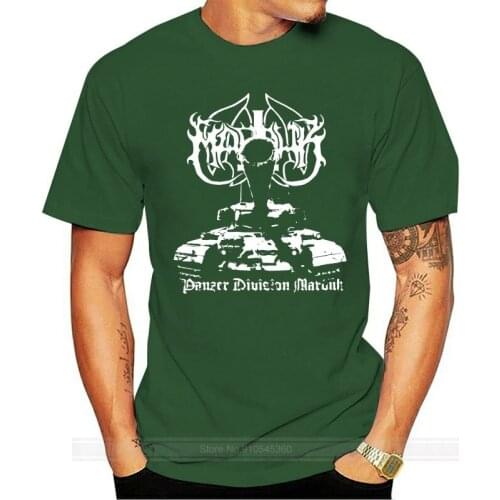 Male brand teeshirt men summer cotton t shirt Marduk 'Panzer Division ' (Black) Long Sleeve Shirt