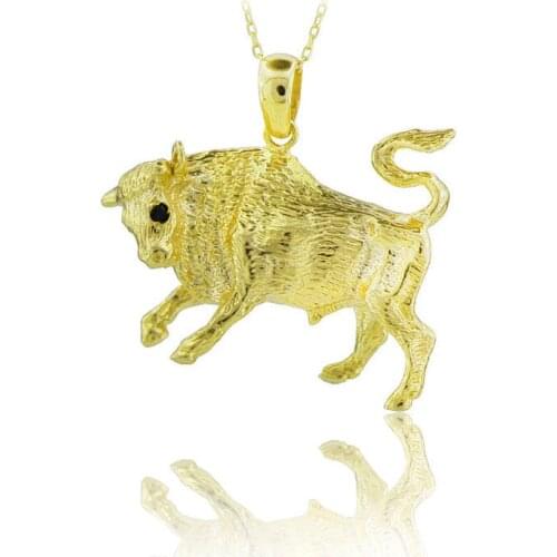Bull Necklace 925 Sterling Silver