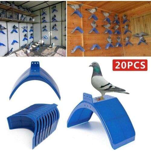 1set 20 Pc Dove Rest Stand 20x10x12cm Pigeon Perches Roost Frame Shelf Bird Supplies Grill Dwelling Stand For Pigeons Doves