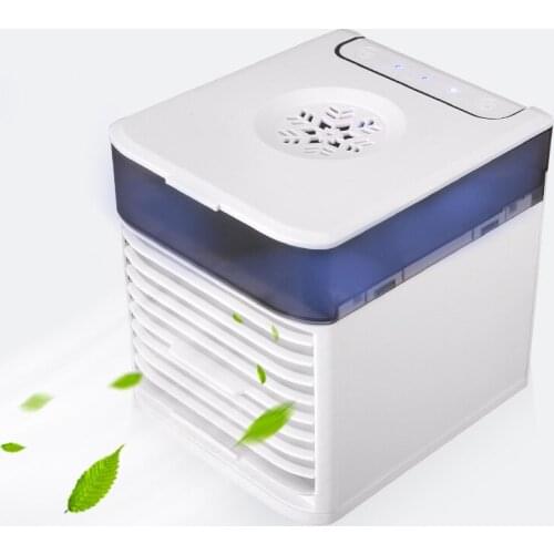 Portable Air Cooler Household Multifunctional Humidifier Purifier USB Desktop Air Conditioner Fan with UV Germicidal Lamp
