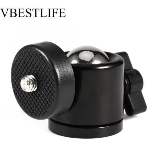 VBESTLIFE Mini 360 Swivel Rotatable 1/4'' Screw Ball Head Tripod Mount Ballhead Stand Bracket Portable for DSLR Camera