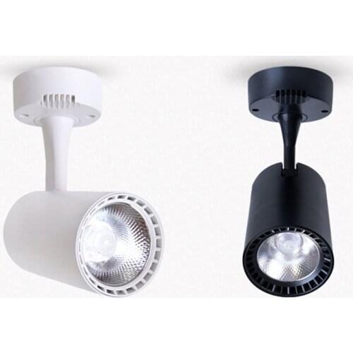 Rotate COB Surface Mounted LED Downlight Dimmable 220V 10W 12W 15W 20W 30W 40W Cold Natural Warm White Black Ceiling Spot Light