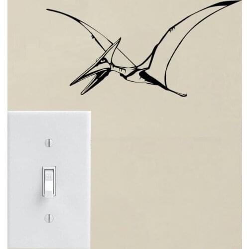 Pterodactyl Dinosaur Wall Sticker Prehistoric Animal Switch Decal Boys Bedroom Decor 3SS0073