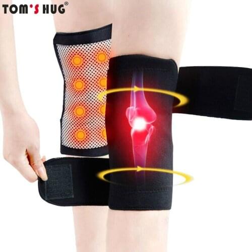 Tourmaline Magnetic Therapy Knee Brace Pads Self Heating Kneepads Pain Relief Arthritis Elbow Support Patella Massage Sleeves
