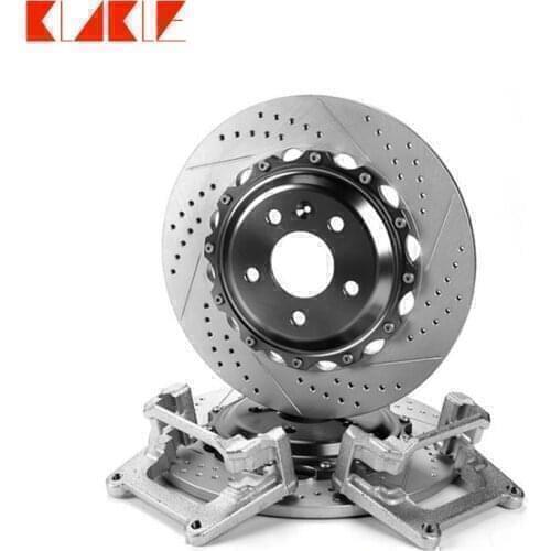 KLAKLE 325*10MM Rear Oversized Brake Disc With Center Hub Bracket For VW Golf 7 For New Car
