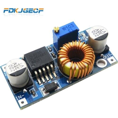 1PCS XL4005 DSN5000 Beyond LM2596 DC-DC adjustable step-down 5A power Supply module,5A Large current Large power