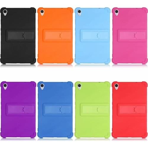100PCS/Lot For Lenovo Tab M8 FHD TB-8505 TB-8705 Tablet 8'' Soft Silicone Stand Cover Protector Case