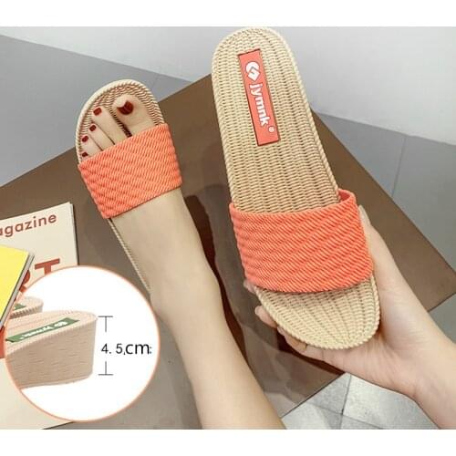 2021 Fashion Slippers Women Outer Wear High-Heeled Womensandals All-Match Increased Thick-Soled Summer Womens Sandals