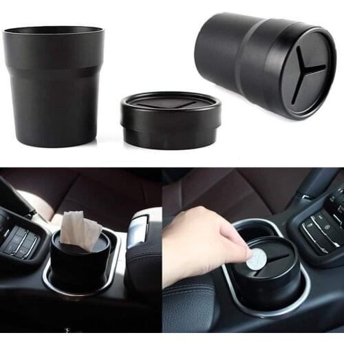 Car Organizer Trash Can Automobiles Storage Bag Accessories Auto Door Seat Back Visor Trash Bin Garbage Holder Dustbin