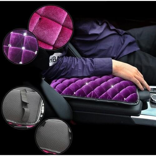 Car Armrest Mat Interior Auto Armrests Storage Box Mats Universal Armrest Cushion Cover Pad Automobiles Protector PU Leather Pad