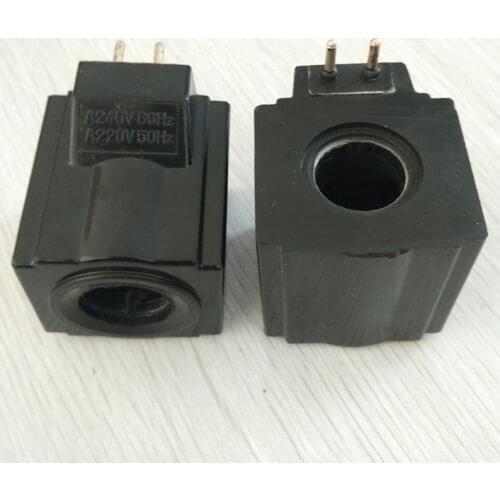 DSG-02 copper core hydraulic solenoid valve coil two-pin pin type inner hole 20mm length 53MM needle pitch 10MM