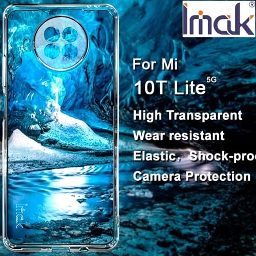 IMAK Clear Transparent TPU Case For Xiaomi Mi 10T Lite Soft Silicone Cover For Mi10T Lite