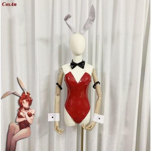 Game Honkai Impact 3rd Murata Himeko Cosplay Costume Sexy Red Bunny Girl Uniform Activity Party Role Play Clothing Custom-Make