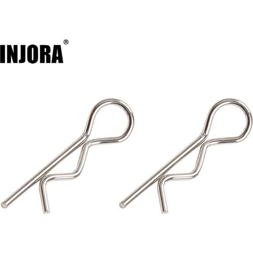 50Pcs Metal Body Shell R Clips Pin for 1/10 RC Model Car SCX10 HSP Redcat HPI Himoto Traxxas Spare Parts