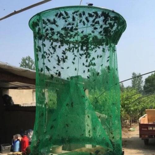Reusable Hanging Fly Catcher Folding Net Fly Traps Summer Mosquito Fly Traps Bait Station Wasp Insect Bug Killer Flies Catcher