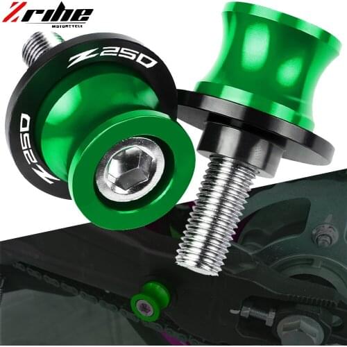 Motorcycle accessories CNC Aluminum Swingarm Spools slider stand screws For Kawasaki Z250 Z 250 2008 2009 2010 2011 2012-2019