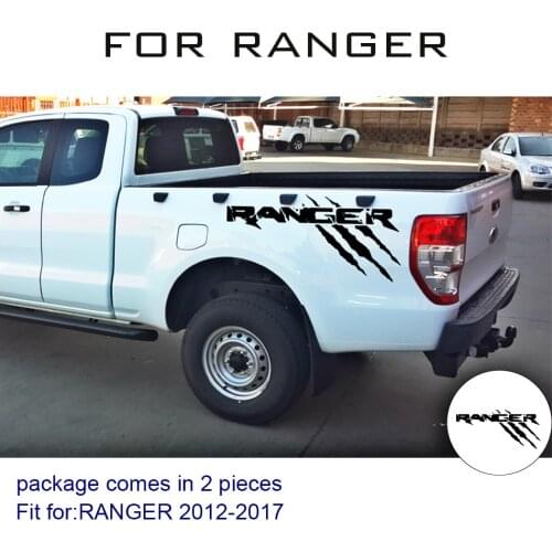 Car decals paw power Scratch protection vinyl graphics car stickers fit for Ford Ranger 2012 2013 2014 2015 2016 2017 2018 2019