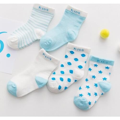 The new 2021 stars moon child baby fishnet stockings socks summer baby socks cotton baby hosiery factories