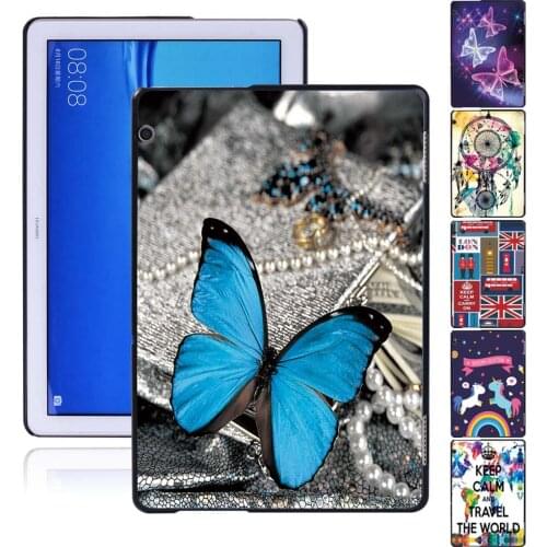 Old Image Pattern Plastic Hard Cover Case For Huawei MediaPad M5 Lite 10.1/M5 10.8"/T3 8.0/T3 10 9.6"/T5 10 Tablet Back Shell
