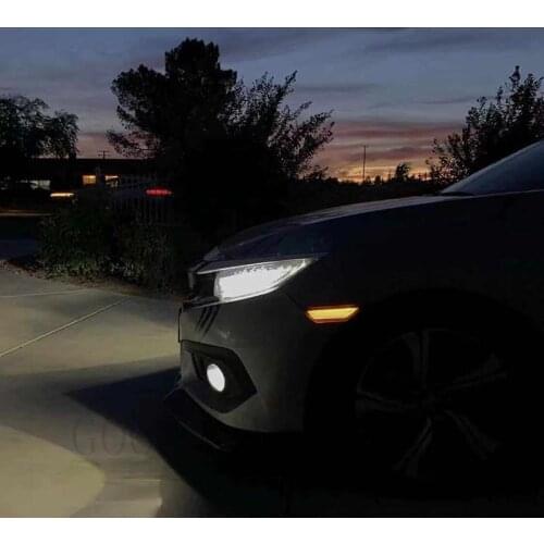 Fit for 10th civic sedan/coupe/hatchbak led side marker fender light with turn signal for civic 2016 2017 2018 2019 high quality