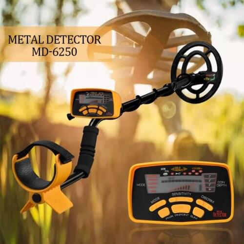 MD-6250 Upgrade Metal Detector High Performance Underground Metal Detector MD6250 New Three Detect Mode Coins Jewelry All Metal
