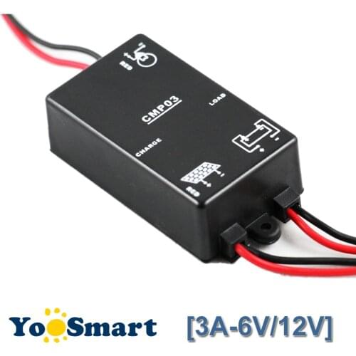 PWM 6V/12V 3A Solar Charge and Discharge Controller PWM For Home Mini Solar Power System Load 24 Hours Timer IP68 Waterproof
