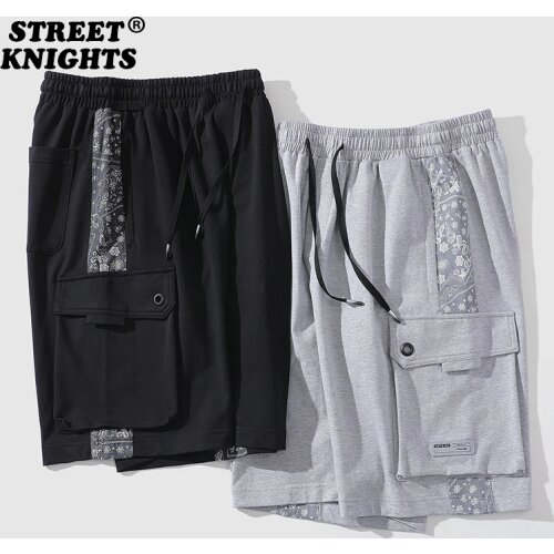 Summer fashion Jogger Breathable Casual Men Shorts Comfortable Loose Elastic Waist Hip Hop Harajuku Streetwear Skateboard Shorts