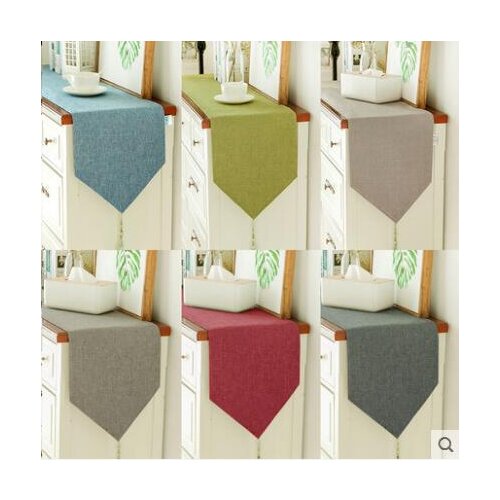 Modern Table Runner Blending Polyester Fiber Table Flag American Style Party Wedding Decor Crafts Tablecloth Home Decoration